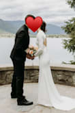 This dress was perfect for my spring wedding in the mountains. I absolutely love the clean lines in the front and the cutout in the back. It's subtle and stunning at the same time. - Sarah B.