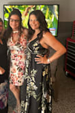 The dress is beautiful. It's very snug in the top area at first. I used fabric tape to hold top down. As you move in the dress, it becomes loose in the front. - Nicole S.