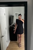 I really loved the way it looked on me. Very stylish dress, elegant, chic, sexy, and very comfy. Great material as well. The only cons I would say is that it is a little bit short especially for me 'cause I'm very tall, but it didn't bother me much so I kept it. I'm just gonna have to be careful when I'm sitting down; other than that, l loved it!! - Aniana P.