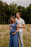 I loved this dress throughout my pregnancy. Beautiful color & great fit! - Kait D.