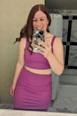 This two piece set is adorable! I purchased it for a night out in Vegas and it was perfect. Several other reviews mention that the purple isn't the same color as shown, but I can confirm that Lulu's fixed the issue. The only issue is that the quality is lacking - the material just isn't great. - Karrina G.