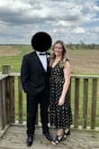 Wore it to a wedding and it matched the black/gold theme nicely. The dress fit nicely and moved beautifully. I would recommend wearing a bodysuit underneath since the front of the dress cuts very low. The wrong movement might result in some exposure. I tied the dress strings in the back as tight as possible and wore a low-back, plunge-cut bodysuit underneath. I felt super secure. The dress covered any lines from the bodysuit. I had a great time! - Corinne I.