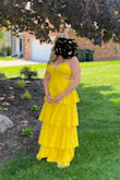 This dress is so beautiful. The color is amazing, and the flow of the dress is flowing and very flattering. I am curvy with a big chest and I felt amazing in this dress. I wore it to prom and got so many compliments. - Brenda H.