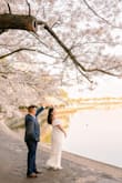 Wore this dress for my engagement session! It was perfect. Elegant and comfy. I am a bit insecure about my arms, and it covered them, so it was perfect. The sleeves were a little tight on my arms, but otherwise, it fit well. Love the long look, not too tight on the chest or abdomen. Must have! - Krystal M.