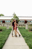 I am a solid small in Lulus dresses and this dress was used for my engagement photos. Fit perfect. I did have to shift it down a bit here and there but that was expected with it being a body-con dress. - Danielle S.