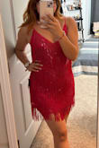 I really love it! It's a little shorter than I thought, but it's not bad. Size M as reference - Ginette G.
