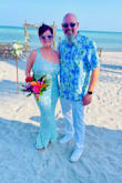 I had planned to wear one of the three white dresses I'd already bought on Lulu's for my beach wedding but hadn't really decided which one. Then I saw this dress in my feed and HAD to try it on. The minute I did, I knew it was THE perfect dress. It made me feel so special and beautiful that I decided to surprise everyone. This dress glittered in the sunshine and wowed everyone, my husband most of all. I have broad shoulders and a broad chest, so the one-shoulder look was flattering. i paired it with sparkly gold starfish earrings and flip-flops, and it was utterly perfect. I feel like this dress would look good on any body, honestly, and for the price, you cannot beat it! - Vicki S.