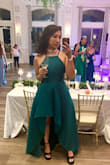 Once I saw the dress, I fell in love! Perfect for the wedding I was a guest at. I got a medium and large, but ultimately went with medium. It's a bit tight by the breast area (tighter for us larger breasted gals) but other than that, I loved it! Would recommend going a size up from your regular size. I chose emerald green to be different and got many compliments! Just get it! xoxox - Erika B.