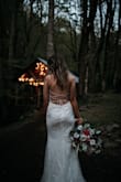 Loved this dress! I chose a dress with a tie back because I figured it'd give more room for error if it didn't fit absolutely perfectly as I'd need with a zipper option. Everyone loved it and was amazed when I told them the price. I'm 5'7 and could have worn heels if I chose to. - Sadie S.