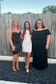 Wore this for my bachelorette party and it was very flattering. Fitted and sparkled to make me feel good about my look. I have short legs and this fit in length perfectly. - Kristin R.