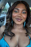 The color is vibrant/rich in person. The dress fits really well and I'm glad I got it. - Beverly B.
