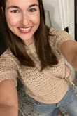 This top is so versatile and perfect for spring and summer. While the majority of the top is stretchy, the bottom part closest to the waist is NOT stretchy or flexible. - Marie D.