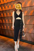 The dress is comfy, and the material is stretchy. - Kelly K.