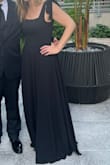 I needed a dress for a black tie wedding. This was a great price, and fit in perfectly.  It was too long. I'll have to get it shortened to wear again, but still was a great buy. A little heavier than I expected but in a good way. - Elizabeth L.