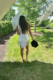 I loved this! I ordered the cheaper version of this dress on the website, and this was worth the extra money. So flattering and didn't give me a weird belly button circle. - Patricia L.