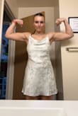 I have a very large chest and this dress fit so well. I had to wear a strapless bra underneath but it was flattering on my waist and hips as well - Isabelle G.