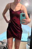 Fit is pretty good. The material isn't too heavy. - Jessica T.
