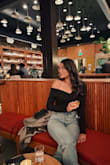 This top is great! The one shoulder detail helps elevate the outfit and it's still comfy. - Kayla P.