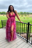 This dress was beautiful and I got many compliments. I felt the dress was very snug in the waistband and it was into long. Even with heels, I was tripping over the fabric. Easy fix - you might have to hem it. - Erin M.