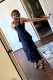 The dress was everything I had hoped it would be! The color, fabric, and fit were perfect and I looked great in it. I was so happy! The only issue was the zipper. It was very difficult to zip up or down (needed two people to help) because of the layers of fabric involved. - Sarah G.
