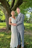 I ordered this dress for my small, informal, second wedding. It was absolutely beautiful and perfect. The quality was far beyond the price tag. I never know whether to get a small or medium, I'm somewhere in the middle usually, but the small fit perfectly. I am 5'7" and the length was actually just a tiny bit long, which is never an issue for me since I'm tall, but it worked great with heels. - Dawn M.