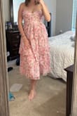 I love this dress! It's so flattering and cute. The boob area was a little small for a large, but I made it work. Would definitely reorder. - Alexandra V.