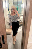 Bought this for a wine trip to Napa; it was really cute with a long skirt. Cute top. Wish it was a tad longer. - NICOLE M.