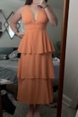 Fits a tiny bit small in the torso section so I would size up if you don't want it super snug! But I love this dress! - Haley M.