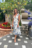 It does show a lot of cleavage if you have a bigger bust, so I haven't found the right occasion in which to wear it yet...

Update:  It was absolutely perfect for my vacation in Amalfi/Capri! - Melissa L.