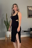 This dress is adorable! And it's so comfy! At first, I was disappointed the pretty sage color was out of stock, but I can't even be mad about the black. If you're on the fence, do it! I waited til there was a sale and got it for $41. Can't beat it - Brieanna T.