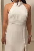 I was hoping to love this dress for my wedding, but because of its thin material, it arrived really crumpled. I'm not sure if ironing it will even help to straighten it out so I had to return it - Dawn L.