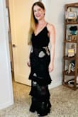 I loved this look for a work gala event! It's sophisticated and still fun with a floral motif. - Amanda N.
