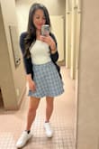 It's a little bit scratchy around the waist but if you tuck a shirt in, it's not noticeable at all. Other than that, it's true to size and super cute! Great quality too. - Heather C.