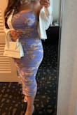 This hides the tummy and is super flattering if you have some curves! Wore this to a work lilac event, and it was perfect. 10/10! True to size as well. - Saba V.