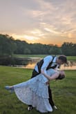 This dress was perfect for a backyard wedding. It fit perfectly and didn't need to be hemmed. It flowed perfectly for pictures too! - Brittany W.