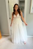 Used this for my wedding we had in the backyard with my dad before he passed away. ordered this last minute, literally surpassed my expectations !!!! What an amazing gown!!! So expensive looking people thought it was from a bridal shop!!!! So beautiful !!! - Karissa G.