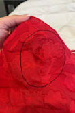 Should've listened to the reviews. I wore it for a wedding no more than 8 hours, strings from the dress started falling off within the first hour & mid reception the top seam started ripping (pics). This is the 2nd time this happened to me at Lulus with their seams - the past 2 times I've ordered. Do not purchase& so disappointed especially at a high priced dress - Christina P.