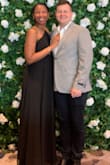 I wore this to a ballroom dance event and received many compliments and it was perfect to dance in. I couldn't see it since I was dancing but i'm sure it looked amazing during the waltz.  It was a bit loose in the bust but I'm on the smaller side there it was no big deal though. - Alexis B.