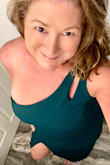 I bought this dress for a future cruise. The dress (xl) fits well with the exception on the no strap side. I will just have a small dart put in so nothing falls out. - Brenda E.