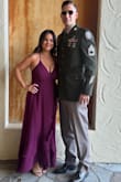 I ordered two dresses from Lulus for a military ball. This is the one I decided to wear. I loved the color and the style! If you're busty, you'll want to reinforce the straps. I ordered this dress in a large based on reviews (there is not much give with the fabric). The day I received the dress, the strap popped when trying it on. I wore the dress for 6 hours, and (for me), my shoulders were sore from the straps holding up the girls all night (I did wear a VS versatile strapless bra). Would still pick and wear this dress again! - Candice S.