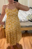 This waistline isn't flattering at my height. The neckline is too long for an empire waist, and the straps are too short to hit the natural waistline. Maybe better on someone with a shorter torso. - Jalayna F.