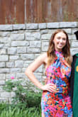 This dress is STUNNING! The top is a little big but nothing double sided tape didn't fix right away. The bottom is fitting so don't size down to make up for the top. Beautiful dress, though. - Meghan H.