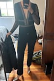 Good quality but a little too tight for a hot summer wedding in the south for me. Went a size down from my usual size and it fit well just not super breathable. - Mika N.
