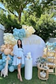 I loved everything about this dress. Color, fabric, and design are perfect. I was 29 weeks pregnant, 150 lbs, 5'3 tall, and I ordered a Small. - Dalissa N.