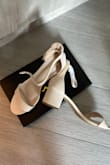 I usually wear 25CM, size 40 of my Nike and Adidas running shoes. For Adidas Samba, I am wearing size FR 40, 25 cm too. However, for this Harper Off White Ankle Strap Heels, the size chart suggest I buy 8.5. but actually this is a bit large for me. I think I should buy size 8 instead of 8.5. - Charisse L.