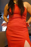 After carefully reviewing the reviews for this dress, including looking at the color choices of others, I decided to go with the red dress for my friend's black-tie wedding. Shipping was timely. I tried the dress on and immediately felt comfortable and confident. I had ordered two other dresses from a different vendor but didn't love them. 

I love this dress! - Abbigale T.