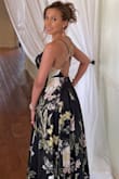 This dress is very elegant and comfortable.  The fit is great, the quality is excellent and you can adjust the straps accordingly.  I love how it flows as you walk.  Great price and style! - Lilian S.