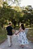 This dress was perfect for my engagement photos! The fabric is good quality and not see through. The only thing that's not perfect is that the straps are a little thin for the heaviness of the dress. But other than that LOVE this dress. - Meghan B.