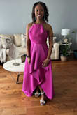 I love this dress. It was for a black tie optional wedding AND the fourth dress I had purchased. They say "third time's a charm", but in this case, it was the fourth. The dress isn't lined, but the material is heavy enough that lining isn't necessary. The dress is comfortable and easy to move in. I received many compliments and felt beautiful. I do have a rather large bust, 34G, but there was no issue. And it has pockets!! - Shanna P.