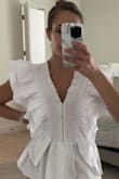 It's super cute! I'm going to try and get an XS when it's back in stock because the small was overwhelming. I got told I looked like the angry dinosaur from Jurassic park - Anna F.